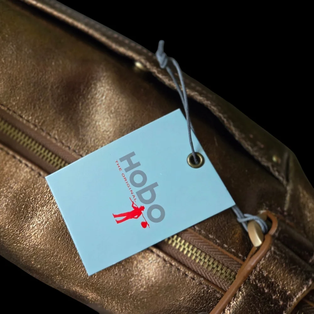 HOBO-Beautiful Leather Copper Metallic Monkia bag. 2015-16. NWT. - Picture 7 of 15
